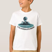 Alien in UFO T-Shirt (Vorderseite)