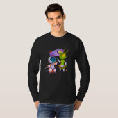 Alien Inking Astronaut Tattoo T-Shirt (Vorne ganz)