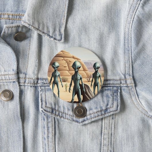 Alien Insektoiden Button (Beispiel)