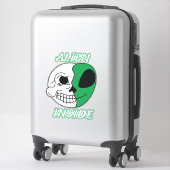 Alien Inside Aufkleber (Koffer)