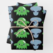 Alien intergalaktisches Geschenkpapier (Beispiel)