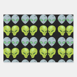 Alien intergalaktisches Geschenkpapier