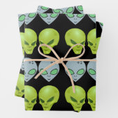 Alien intergalaktisches Geschenkpapier (Beispiel)