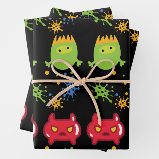 Alien intergalaktisches Geschenkpapier (Beispiel)