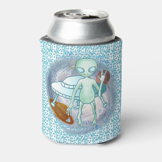 Alien Invader Can Cooler Dosenkühler (Kanne Rückseite)
