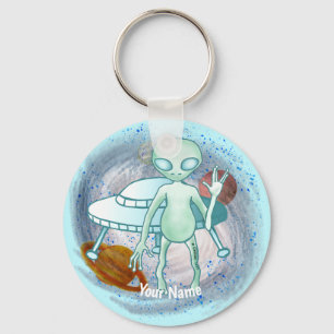 Alien Invader Schlüsselanhänger