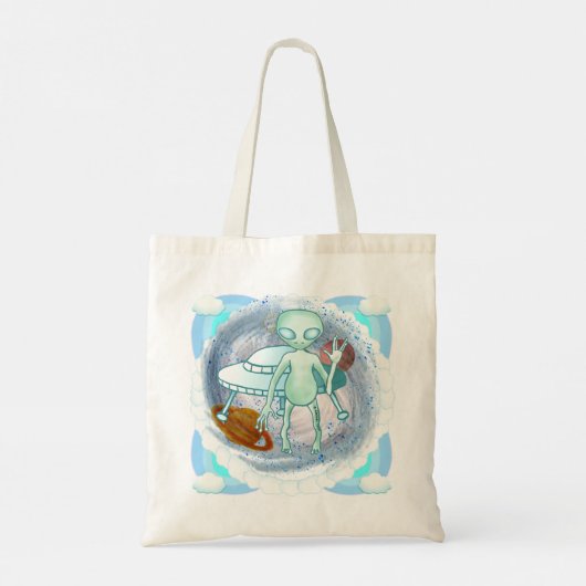 Alien Invader-Tasche Tragetasche (Rückseite)