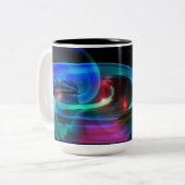 Alien Invasion Abstrakte Tasse (Vorderseite Links)