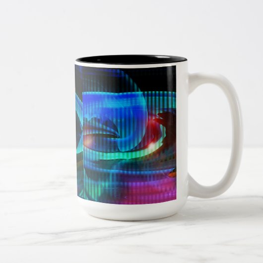 Alien Invasion Abstrakte Tasse (Rechts)