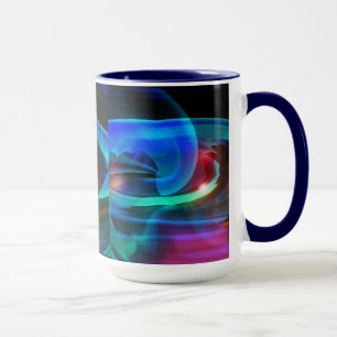 Alien Invasion Abstrakte Tasse