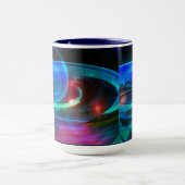 Alien Invasion Abstrakte Tasse (Zentrum)