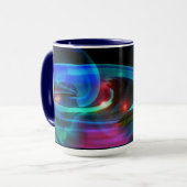 Alien Invasion Abstrakte Tasse (Vorderseite Links)