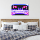 Alien Invasion Art Leinwanddruck (Insitu (Schlafzimmer))