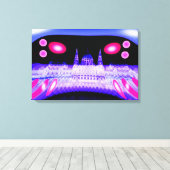 Alien Invasion Art Leinwanddruck (Insitu (Holzboden))