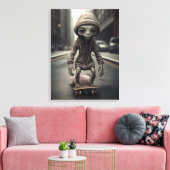 Alien Invasion auf Rädern Leinwanddruck (Insitu (Wohnzimmer))