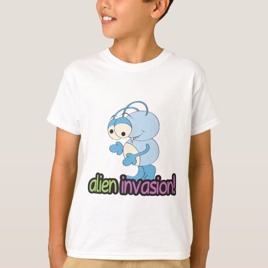 Alien Invasion Design 2 T-Shirt (Vorderseite)
