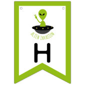 Alien Invasion, Geburtstag Wimpelkette (Zweite Fahne)