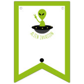 Alien Invasion, Geburtstag Wimpelkette (Erste Fahne)