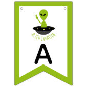 Alien Invasion, Geburtstag Wimpelkette (Dritte Fahne)