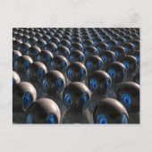 Alien Invasion in der Morgendämmerung Postkarte (Vorderseite)