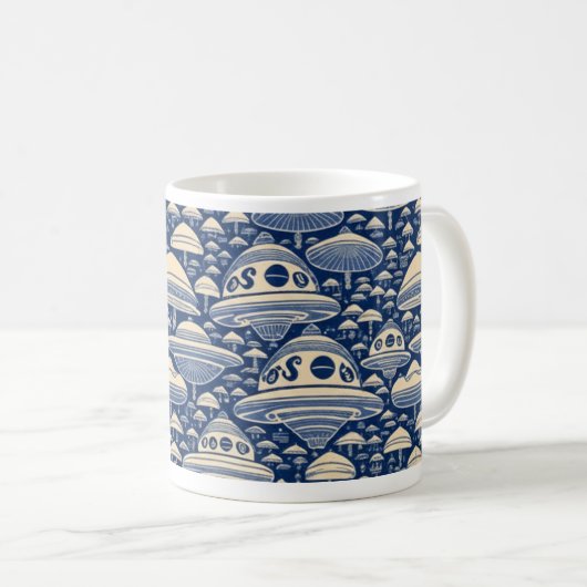 Alien Invasion Mug Kaffeetasse (VorderseiteRechts)