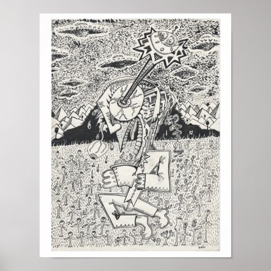 Alien Invasion oder, The Seeding, von Brian Benson Poster (Vorne)