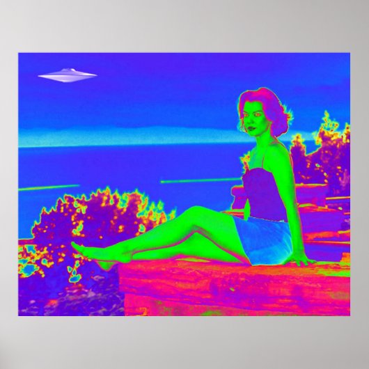 Alien Invasion Pop Art Poster (Vorne)