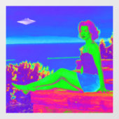 Alien Invasion Pop Art Window Cloning Fensteraufkleber (Blatt)