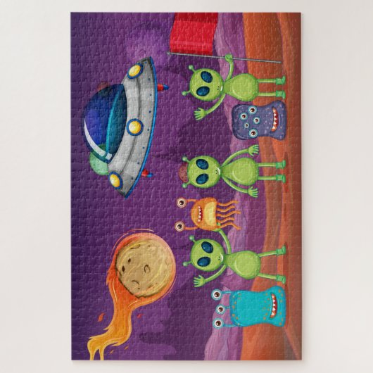 Alien-Invasion-Puzzle Puzzle (Vertikal)