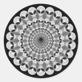 Alien Invasion Runder Aufkleber (Vorderseite)