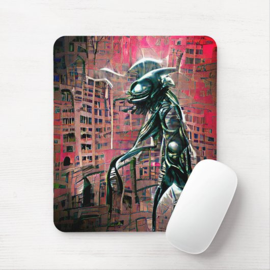 Alien Invasion Schürze Mousepad (Mit Mouse)
