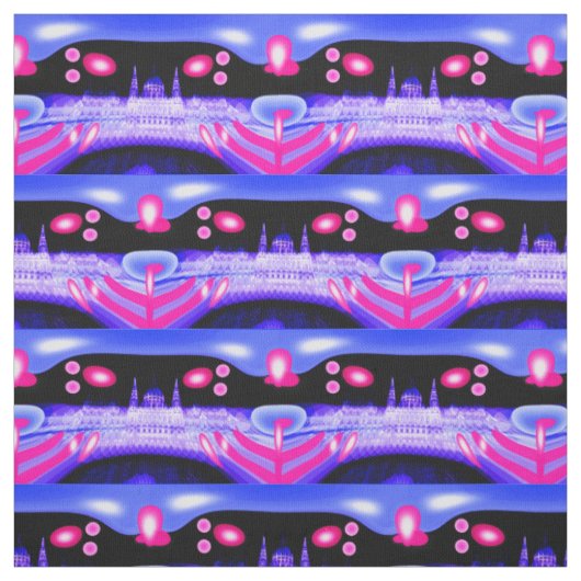 Alien-Invasion Stoff (Muster)