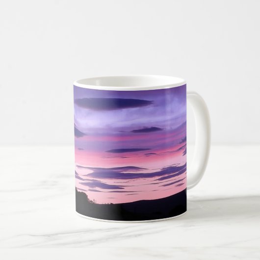 Alien Invasion Sunset Tasse (VorderseiteRechts)