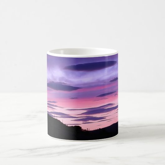 Alien Invasion Sunset Tasse (Mittel)