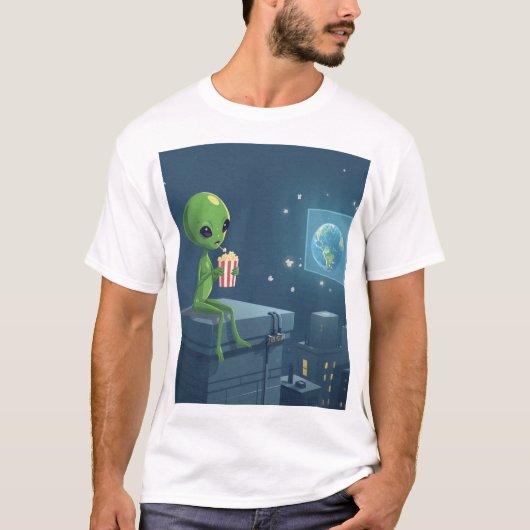 Alien-Invasion T-Shirt (Vorderseite)