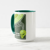Alien Invasion Ufogalaxie Tasse (Vorderseite Links)