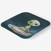 Alien Invasion Weltraum Geburtstag Pappteller (Gewinkelt)