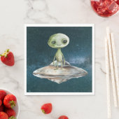 Alien Invasion Weltraum Geburtstag Serviette (Beispiel)