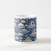Alien-Invasions-Tasse Kaffeetasse (Mittel)