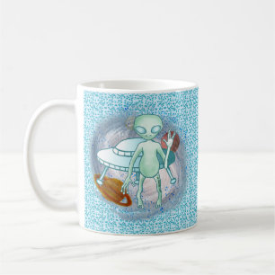Alien-Invasoren-Tasse Kaffeetasse