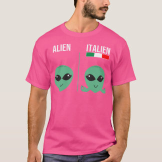 Alien Italien Meme Italien Hand Gesture How Ital T-Shirt
