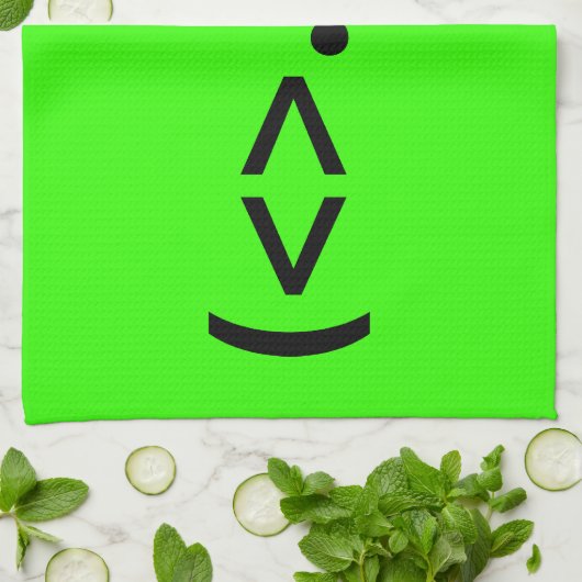 ALIEN Japanisch Emoticon Handtuch (Gefaltet)