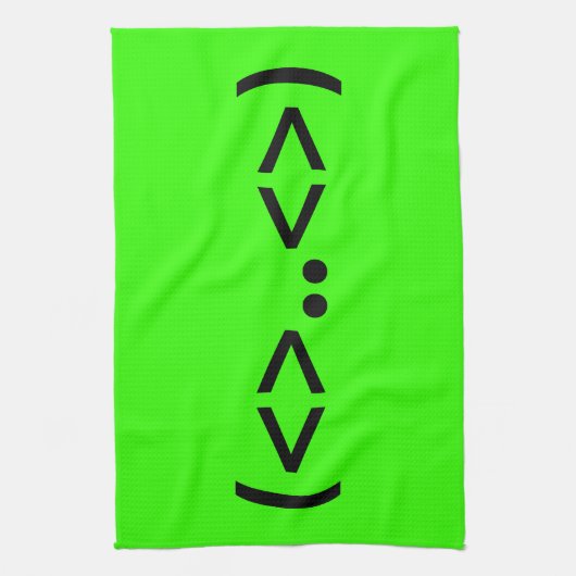 ALIEN Japanisch Emoticon Handtuch (Vertikal)