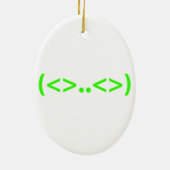 ALIEN Japanisch Emoticon Keramik Ornament (Hinten)