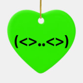 ALIEN Japanisch Emoticon Keramikornament (Hinten)