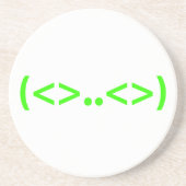 ALIEN Japanisch Emoticon Sandstein Untersetzer (Vorne)