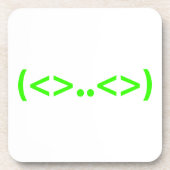 ALIEN Japanisch Emoticon Untersetzer (Vorderseite)