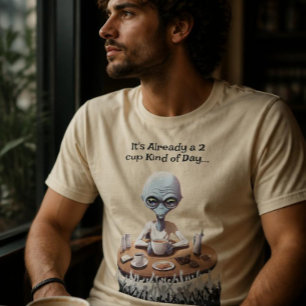 Alien-Kaffee-Liebhaber T-Shirt