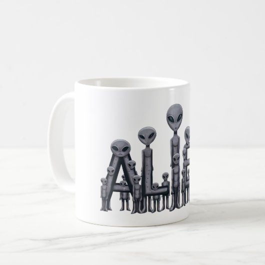 Alien Kaffeetasse (Vorderseite Links)