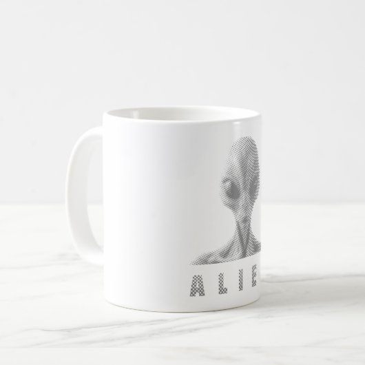 Alien Kaffeetasse (Vorderseite Links)